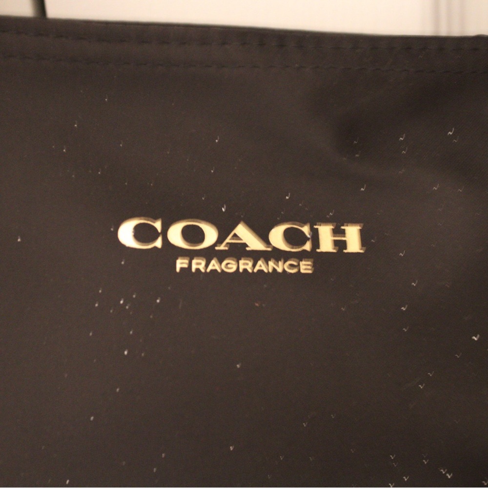 NEW Coach Black Fragrance Tote Bag | Large Nylon Shopper Travel Carryall - Picture 2 of 8